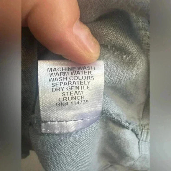 FLAX | Blue Linen “Roadie Tee” Size S - Picture 12 of 12